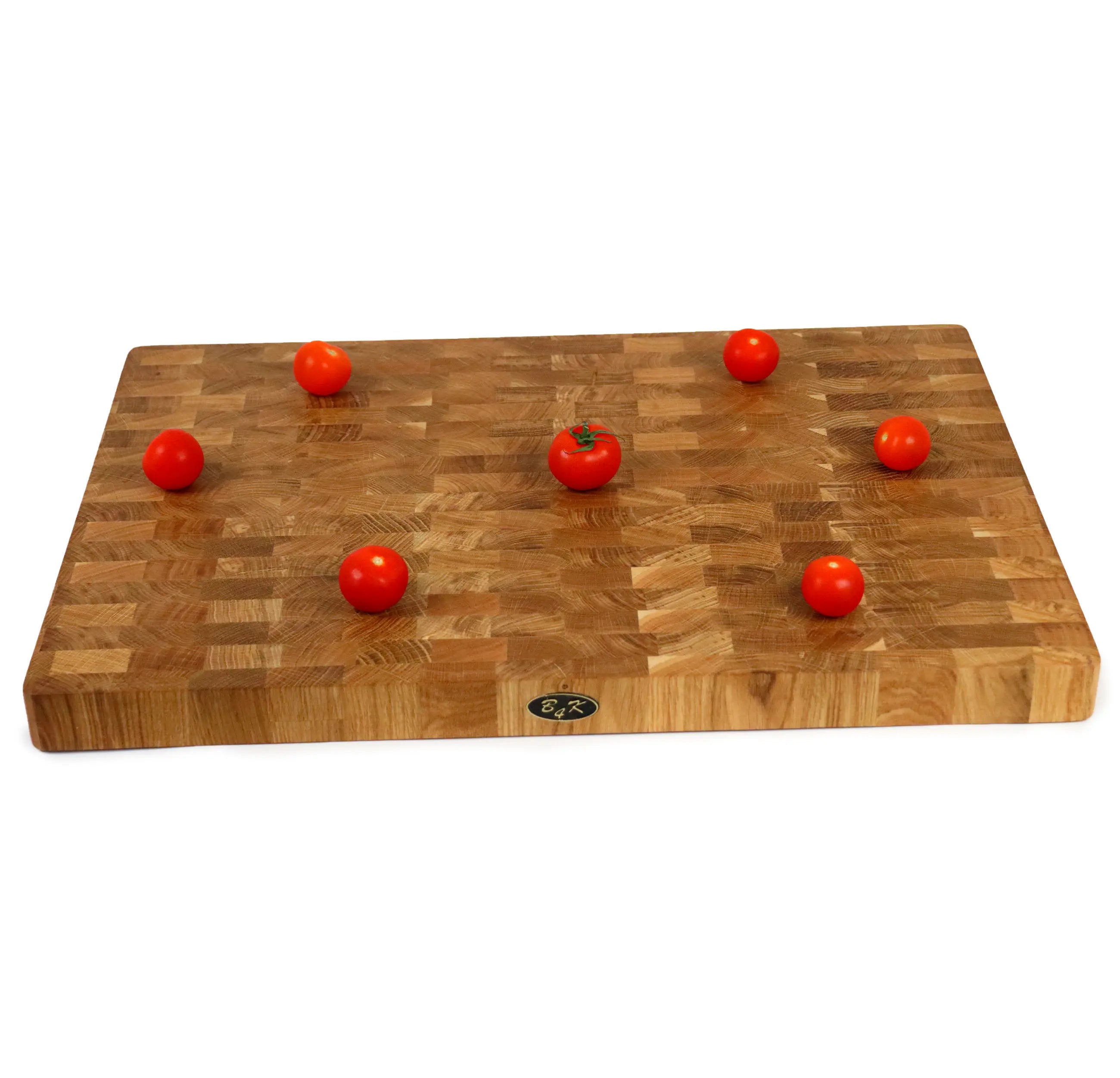 XXL Stirnholz Hackblock Eiche 60x40x4cm | Massives Hirnholzbrett B4K