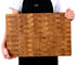 XXL Stirnholz Hackblock Eiche 60x40x4cm | Massives Hirnholzbrett B4K