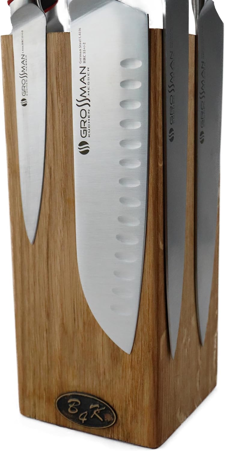 Magnetischer Messerblock ohne Messer, für 8 Küchenmesser, mit sehr starken Neodym Magneten