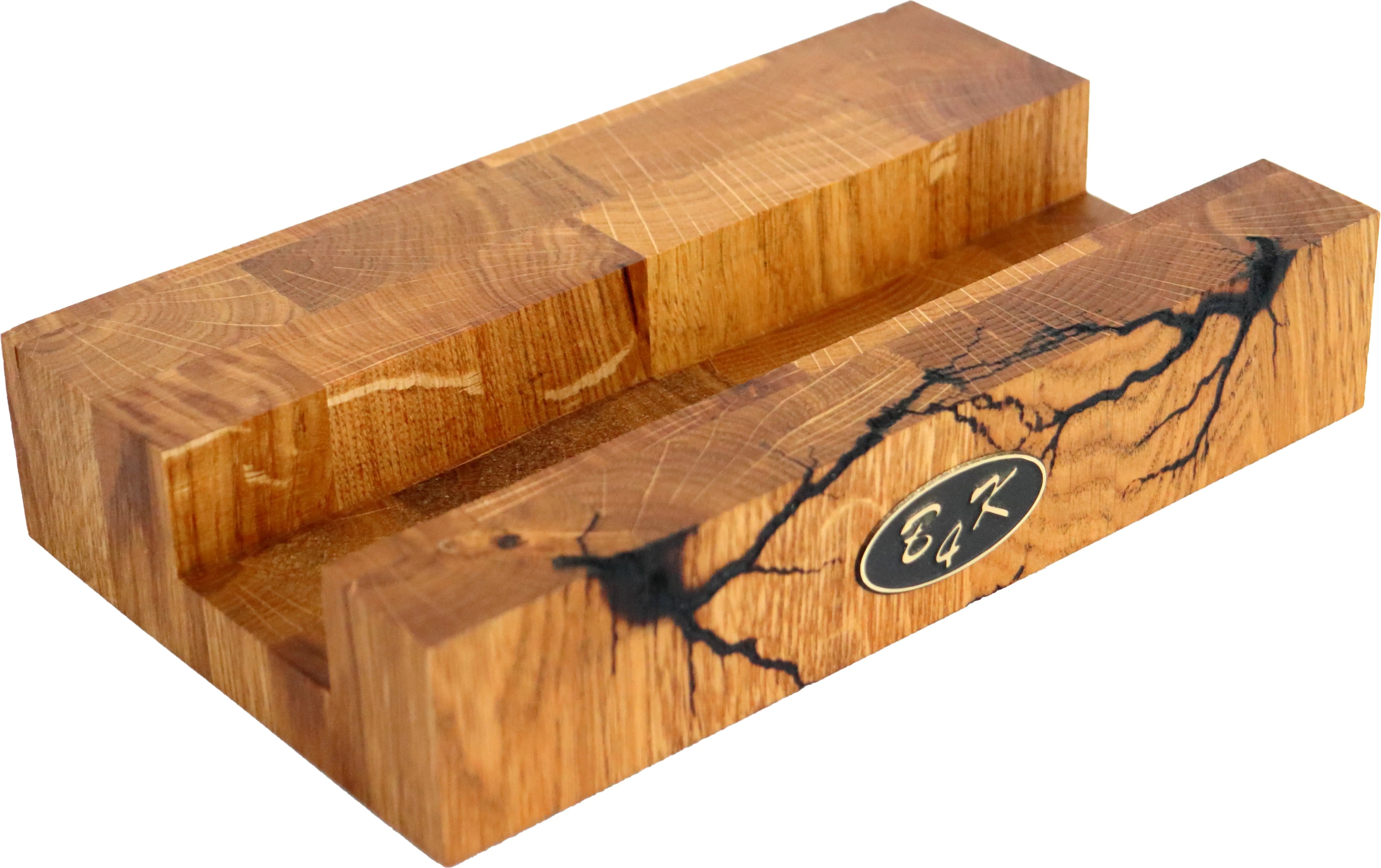 Designer Stirnholzbrett Eiche 35x25x4cm B4K | Lichtenberg-Hirnholz B4K