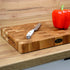Kompaktes Stirnholz Küchenbrett Eiche 35x25x4cm | Hirnholz B4K