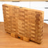 Stirnholz Hackblock aus Eiche 45x30x4cm | Hirnholz Schneidebrett B4K