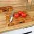 Kompaktes Stirnholz Küchenbrett Eiche 35x25x4cm | Hirnholz B4K