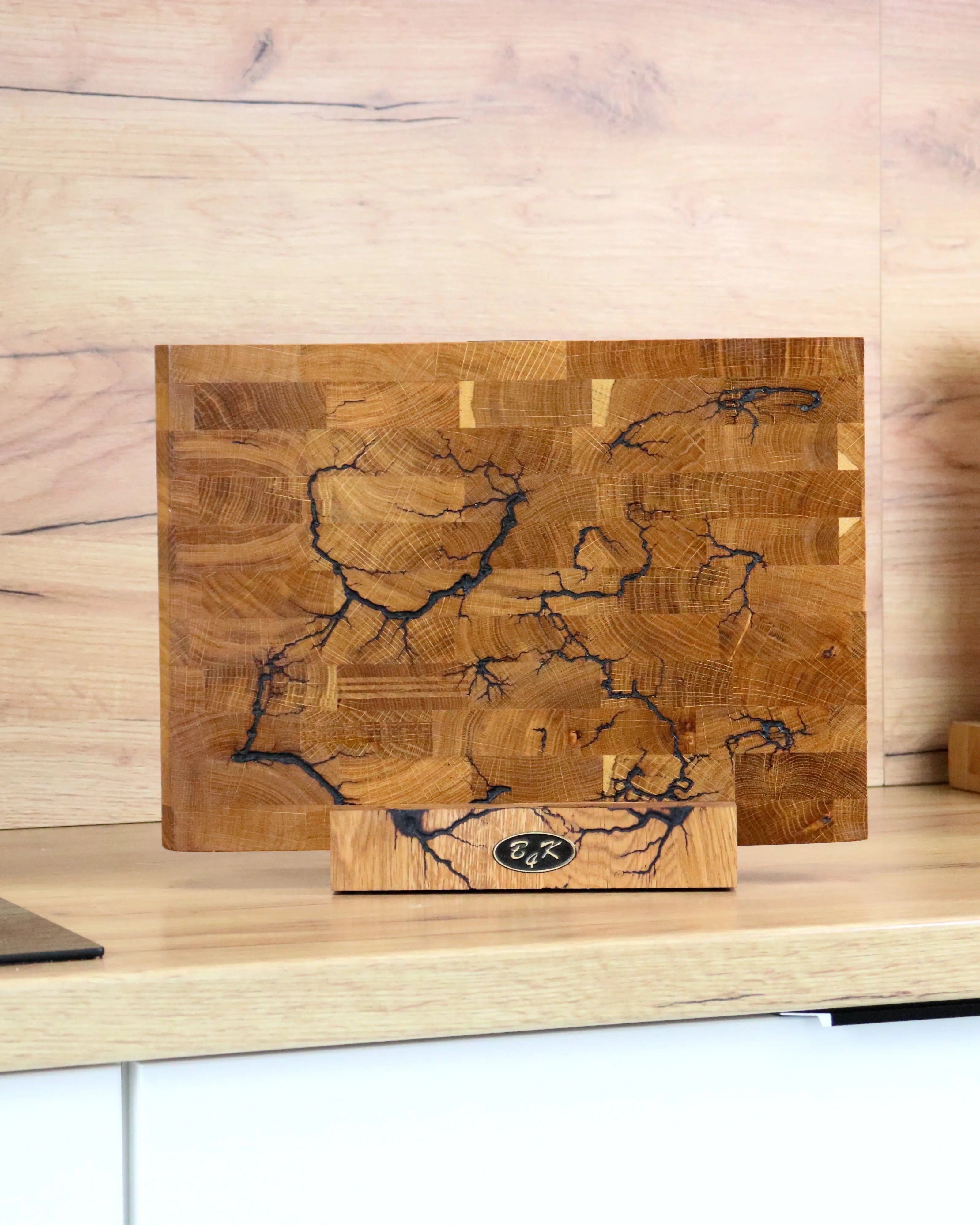 Lichtenberg Hirnholz Designerbrett 40x30x4cm | Stirnholz B4K