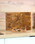 Lichtenberg Hirnholz Designerbrett 40x30x4cm | Stirnholz B4K