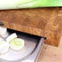 Profi Schneidebrett mit Auffangschale 40x30x6cm | Stirnholz Eiche B4K B4K