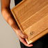 Küchenbretter 2er Set aus Eiche 40cmx30cm&30x20cm | Tranchierbrett | Hackbrett | Frühstücksbrett | Servierbrett | Brotbrett B4K