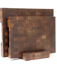Mooreiche Stirnholzbrett 43x33x4,3cm | Exklusiver Hirnholz Hackblock B4K B4K